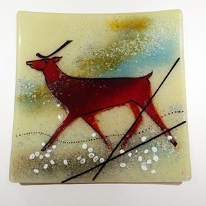 Deer Frit Plate