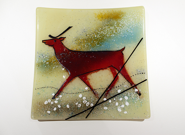 Deer Frit Plate